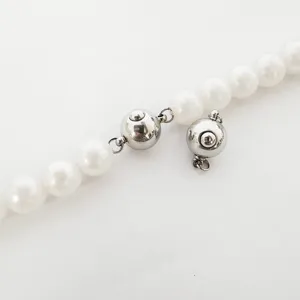 Edelstahl Kugel Halskette Verschluss DIY Perlen Armband Schmuck Verbinder Befestigungsteil