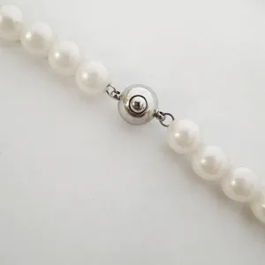 Edelstahl Kugelverschluss Detail für DIY Perlenketten Armbänder Schmuckzubehör Teile.