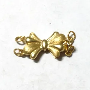 Goldenes 925 Silber Schleifen Mehrfach-Verschluss, Schmuckzubehör für Perlenkette DIY.
