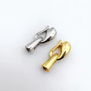 DIY metal necklace clasp gold silver jewelry findings connector for bracelet making.