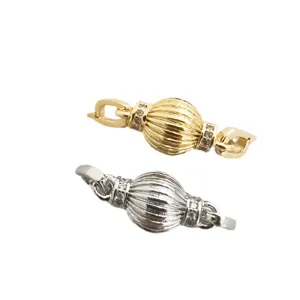 Gold silver lantern ball jewelry clasp connector for DIY bracelet necklace making findings.