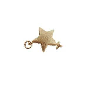 Gold matte star magnetic necklace clasp jewelry accessory diy pearl chain component
