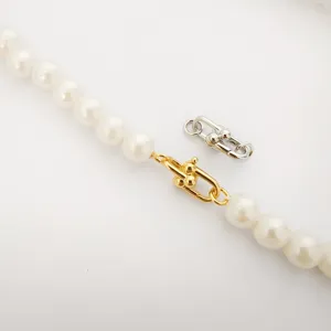 DIY Kupfer U-Förmige Hufeisen Kette Verschluss Schmuck Verbindung Zubehör Für Perle Halskette Armband Schmuckherstellung