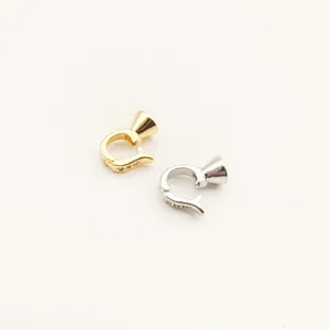DIY Pearl Necklace Clasp Universal Connector Gold Silver Jewelry Findings Component Craft Accessory