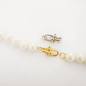 DIY Perlenhalskette Verschluss Gold Silber U-foermige Schloss Schmuckverbinder Set.