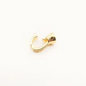 Gold Plated DIY Pearl Necklace Clasp Universal Connector Jewelry Craft Accessory