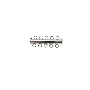 Stainless steel multi-strand tube clasp for DIY jewelry making necklace connectors