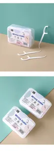 Boîte de cure-dents dentaires portables 50pcs haute résistance ultra-fins outils de nettoyage