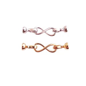 DIY perlen schmuckverschluss 8-form vergoldet versilbert halskette armband zubehoer