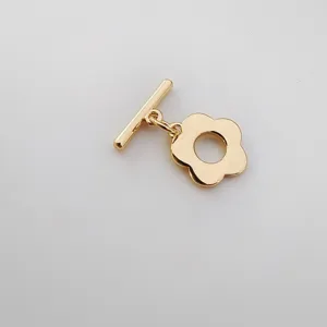 Metal Toggle Clasp DIY Jewelry Making Accessories Gold Silver Plated Heart Flower Clover O T Clasps Connectors For Necklace Bracelet Jewelry