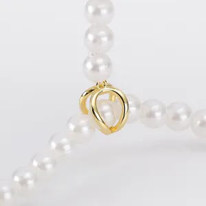 Metal Pearl Necklace Clasp Connector DIY Jewelry Making Findings Dual Ring Design Gold Silver Rose Gold Color