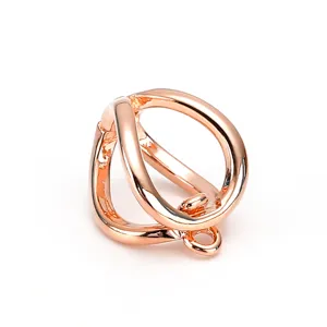 Rose gold necklace connector clasp multi strand pearl clasp jewelry making findings accessories