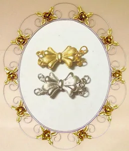 925 Sterling Silver Jewelry Clasp DIY Pearl Necklace Bracelet Connector Bow Heart Gold Platinum Plated Findings