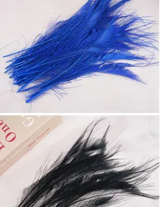 Decorative feather craft materials, soft long plumes for floral arrangement and DIY decor.