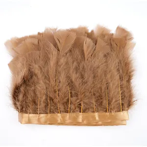 Fluffy Turkey Feather Trim Ribbon DIY Craft Fringe For Garment Costume Apparel Sewing Decoration Accessories