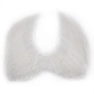 Ailes d'ange en plumes blanches pour spectacle de scene, mariage, cosplay d'enfants et fetes.