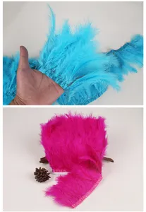 Turkey feather trim DIY clothing accessories fringe for dance costume skirt decoration crafts supply