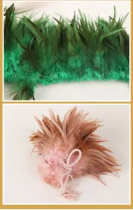 DIY feather accessories, colorful natural craft feathers for handmade dream catchers and apparel.