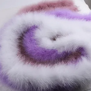Fluffy Turkey Feather Boa Colorful Feather Scarf Costume Apparel Accessories For Party Wedding Craft Decoration