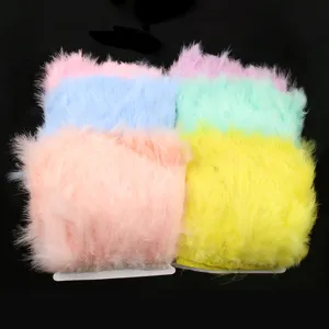 Colorful fluffy feather trim ribbon for DIY crafts clothing headwear decoration multi-color
