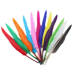 Plumas de colores para manualidades surtidas naturales plumas decorativas para fiesta DIY