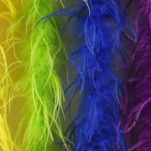 Ostrich feather trim fringe boa ribbon for DIY garment sewing crafts clothing accessories