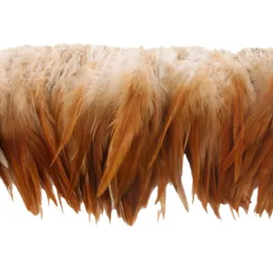 Brown feather trim fringe DIY craft accessories for clothing dream catcher decoration