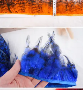 Colorful feather trim fabric lace fringe ribbon for DIY clothing sewing crafts accessories