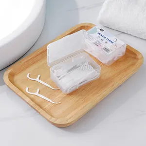 Fils dentaires jetables en boite, outils de nettoyage ultra-fins pour les soins bucco-dentaires.