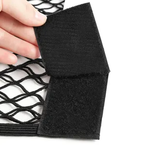 Μαύρη τσάντα αποθήκευσης από δίχτυ με Velcro για τοίχο οικιακή χρήση κύρια εικόνα