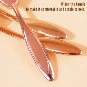 Rose gold toothbrush makeup brush for smooth liquid foundation and flawless concealer application.