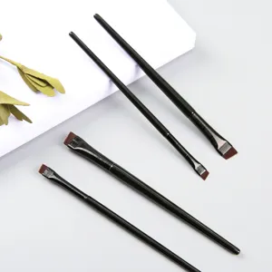 Professionelles ultra-dünnes abgeschrägtes Eyeliner-Pinsel-Set für präzises Augen-Make-up.