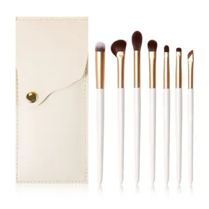 Professionele Oog Make-up Borstels Houten Handvat Synthetische Vezel Oogschaduw Blending Highlighting Concealer Eyeline Cosmetica