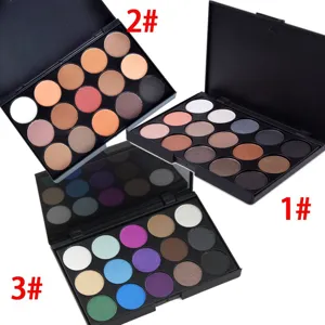 Palette de Fards à Paupières 15 Couleurs Matte Scintillant Nude Maquillage Yeux