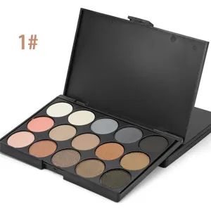Palette de Fards à Paupières 15 Couleurs Mat Scintillant Nude Yeux Smokey Cosmétique