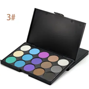 palette de fards a paupieres 15 couleurs mat nacre Poudre cosmetique etui noir professionnel
