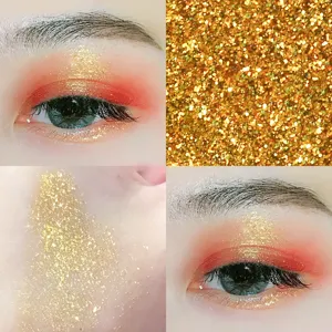 Eyeshadow palette glitter powder shimmering makeup set vibrant festival eye makeup look daily style
