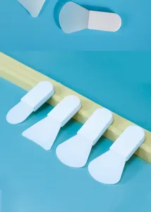 Mini siliconen gezichtsmasker kwast draagbare platte modder applicator make-up tool huidverzorging.