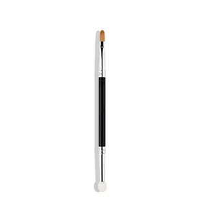 Professional Double-Ended Concealer Brush Synthetic Fiber Hair Wood Handle Dark Circles Details Makeup Brush Beauty Tool