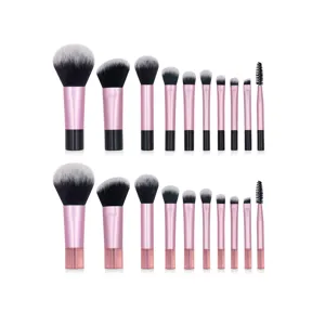 10 Stk. Mini Make-up Pinsel Set Tragbar Reise Puder Rouge Lidschatten Pinsel Werkzeug