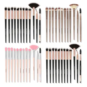 Professional Eye Makeup Brushes Synthetic Fiber Eyeshadow Blending Eyeliner Crease Concealer Brush With Plastic Handle Beauty Tools