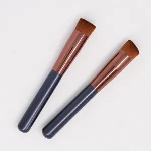 Professionele platte schuine make-up kwast voor vloeibare foundation gezicht cosmetica.