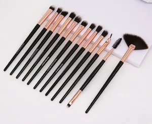 12pcs eye makeup brush set, soft eyeshadow blending detail brushes for eye makeup.