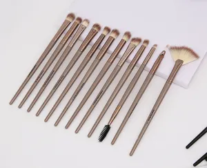 12pcs eye makeup brush set soft eyeshadow blending eyeliner brushes professional beauty tools kit