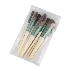8-piece makeup brush set soft bristles cosmetic tools for face and eye daily makeup use main view