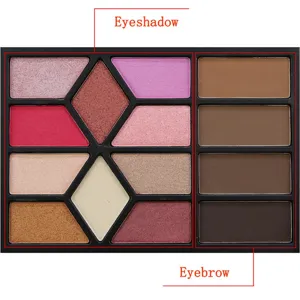 Παλέτα σκιάς ματιών και φρυδιών 14 χρωμάτων Shimmer Matte Μακιγιάζ Καλλυντικά Pro