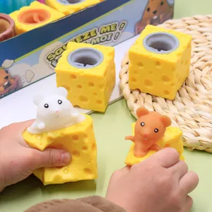 Giocattolo da spremere creativo formaggio e topo antistress