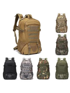 Outdoor tactical backpack large capacity waterproof military hiking camping rucksack for men