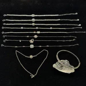 S925 Silber Moissanit Armband Kollektion elegante minimalistische feine Schmuck Geschenke