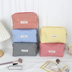 Süsses Karo Kosmetiktasche tragbar Reise Make-up Aufbewahrungstasche multifunktional Waschtasche